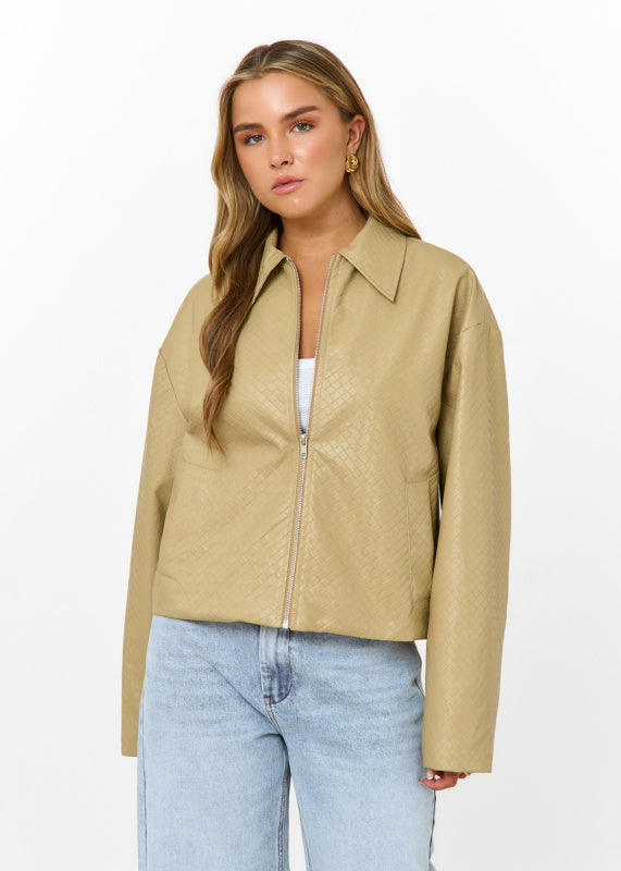 Avery | Faux Leather Jacket