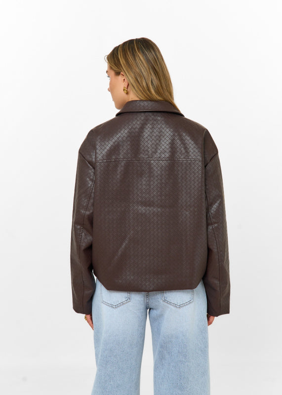 Avery | Faux Leather Jacket