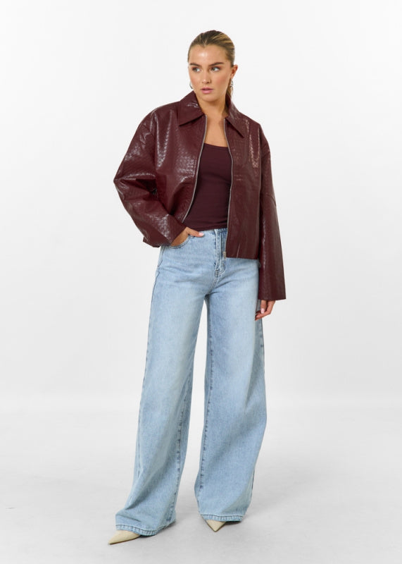 Avery | Faux Leather Jacket