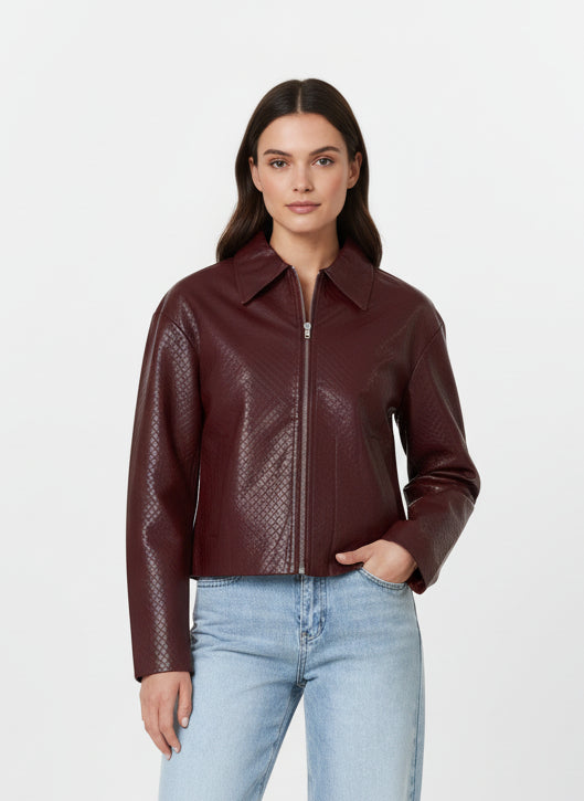 Avery | Faux Leather Jacket