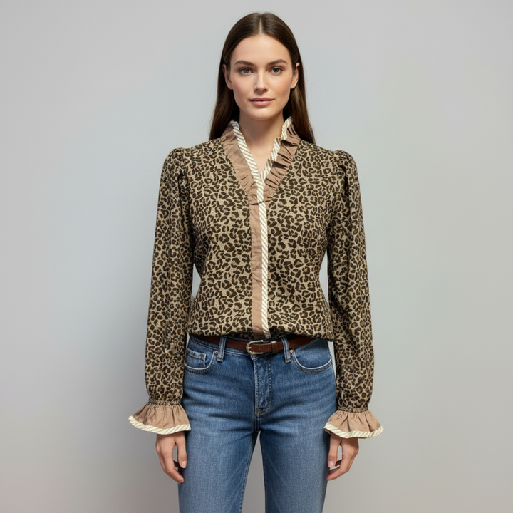 Miranda | Leopard Print Blouse
