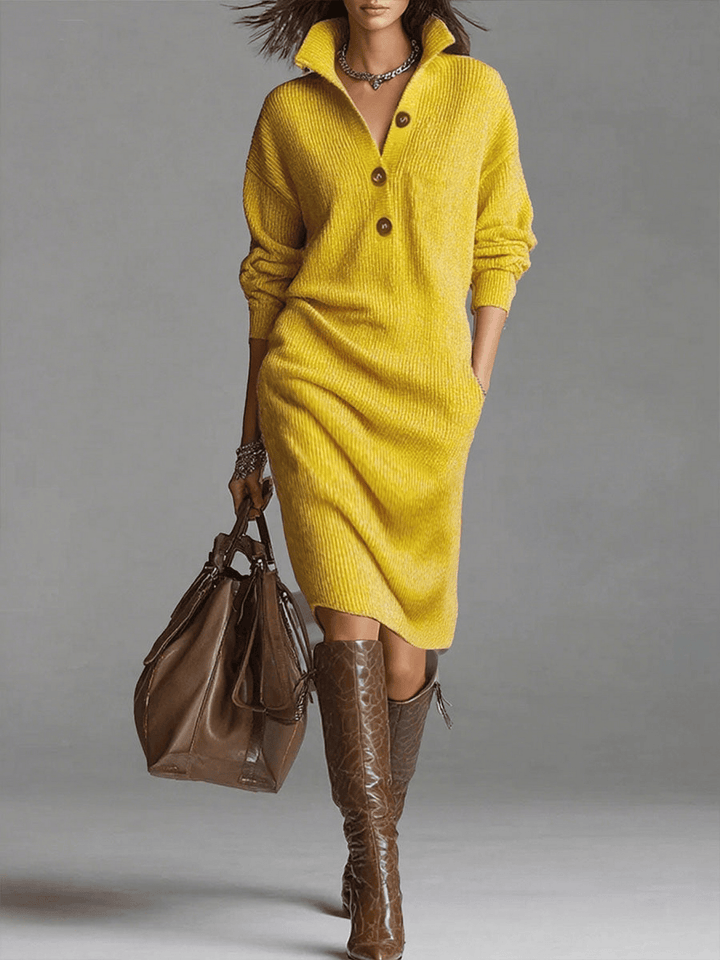 Claire | Long Sleeve Sweater Dress