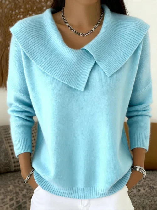 Cora | Ribbed Collar Sweater