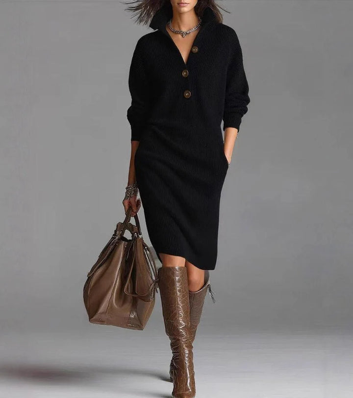 Claire | Long Sleeve Sweater Dress