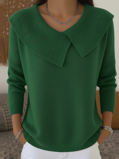 Cora | Ribbed Collar Sweater