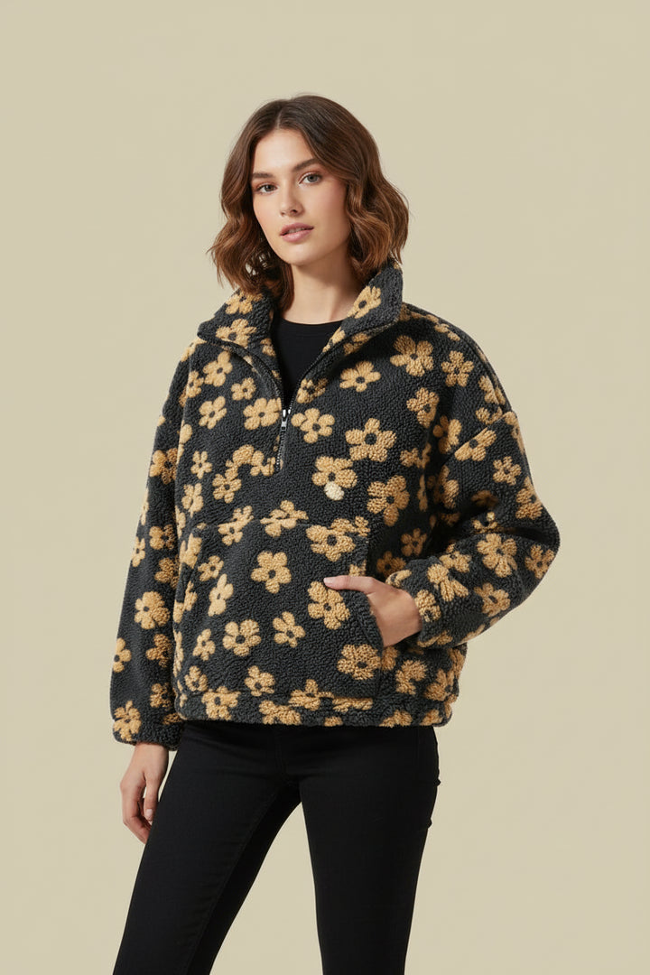Daisy | Flower Quarter Zip