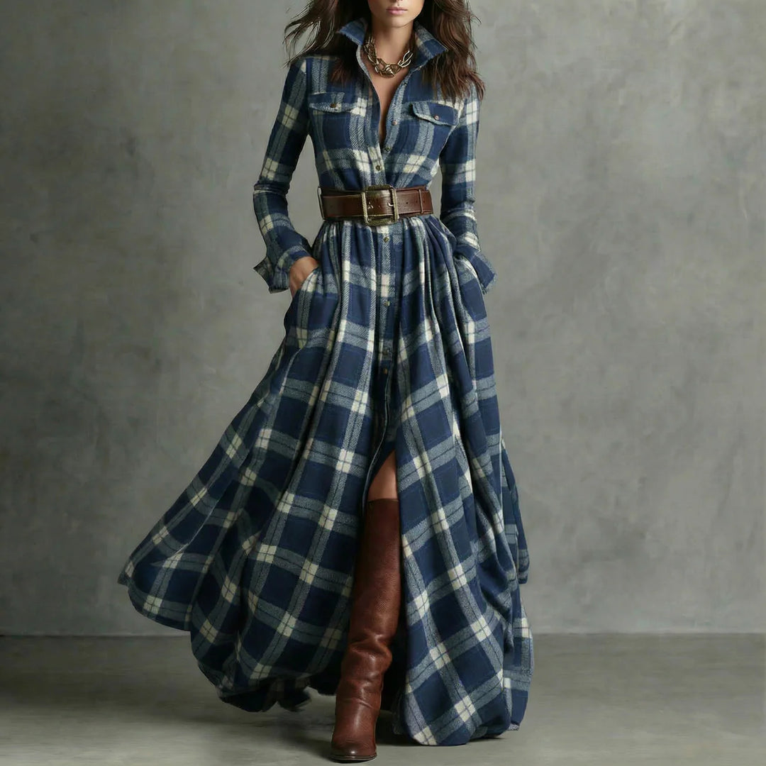 Andrea | Plaid Shirt Dress