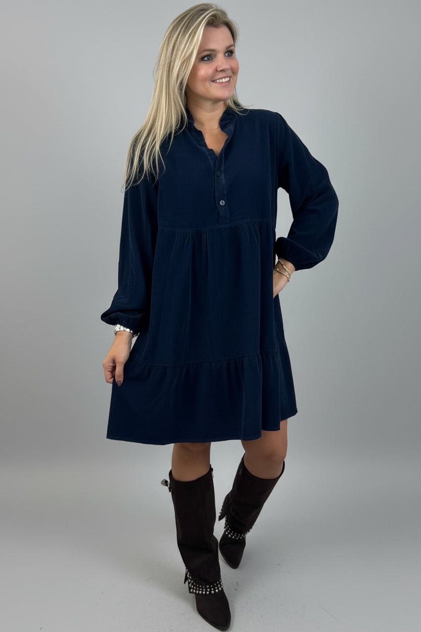 Juliette | Tiered Button Dress