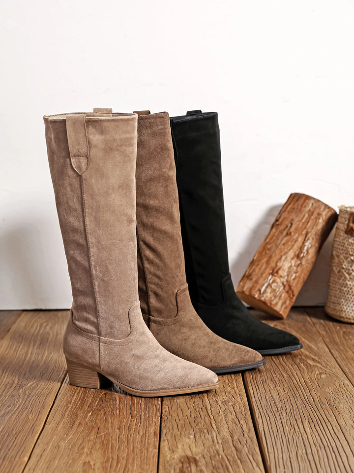 Stella | Suede Slouch Boot