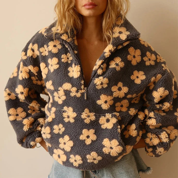 Daisy | Flower Quarter Zip
