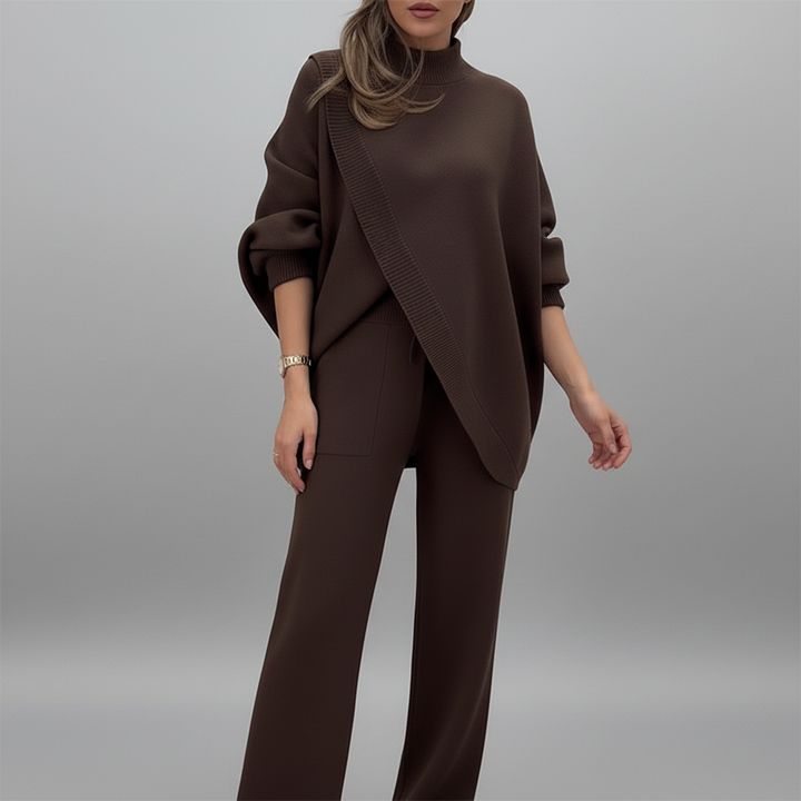 Erin | Two Piece Asymmetrical Sweater Set
