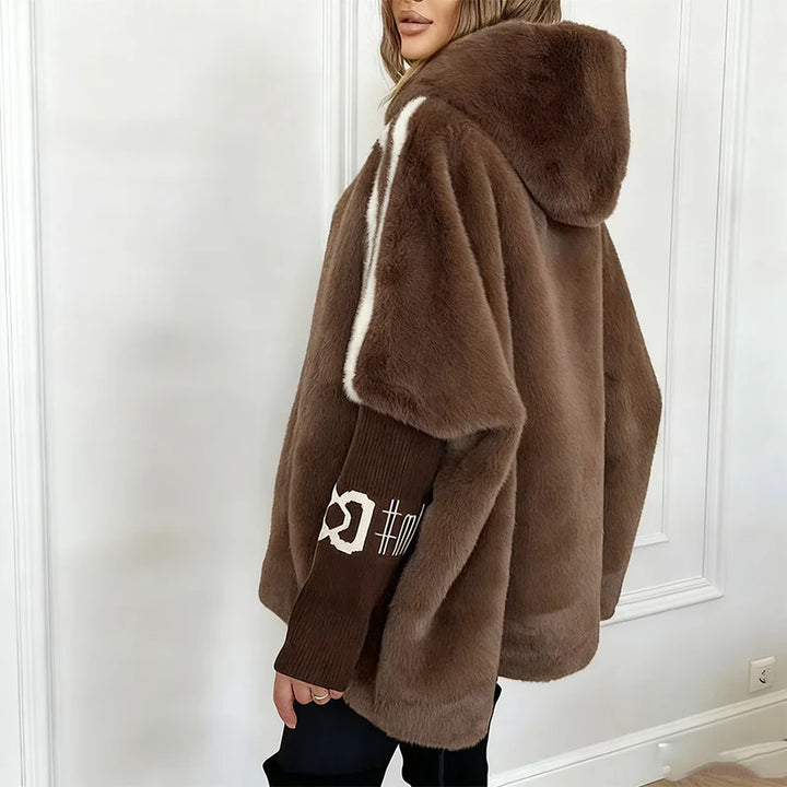 Ashley | Faux Fur Hooded Coat