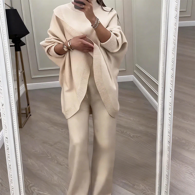 Erin | Two Piece Asymmetrical Sweater Set